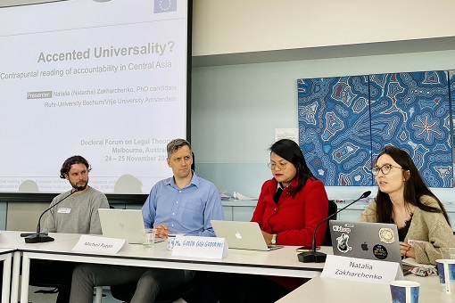 Natalia Zakharchenko (ESR 11) presented article at Melbourne Law School